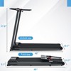 VisioGear Folding Treadmills Walking Pad Treadmill for Home Office, 265LBS Capacity Treadmill for Walking Running, Black, 46.85"*19.68"*37.8" - 3 of 4