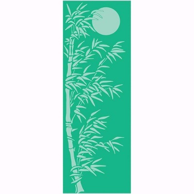 Wai Lana Bamboo Forest Print Yoga Mats (Green) - 1/8 inch Thick Non-Slip Stylish, Latex-Free, Lightweight, Optimum Comfort