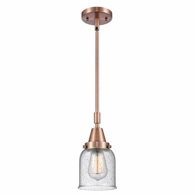 Bell - 1 Light Stem Hung Mini Pendant In Industrial Style-11.13 Inches Tall and 5 Inches Wide
