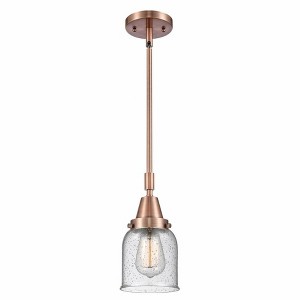 Bell - 1 Light Stem Hung Mini Pendant In Industrial Style-11.13 Inches Tall and 5 Inches Wide - 1 of 1