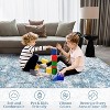 coucheta Multi-size Boho Distressed Floral Area Rug, Washable Non-Slip Stain Resistant Print Low Pile Carpet, for Living Room, Bedroom, Dining Room - 4 of 4