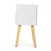 Sevobal Nightstands Simple Single Draw Nightstand With Drawer, And Pine Wood Legs, 2 Sets, Simple Design, White, 15.7"*11.8"*23.6" - 2 of 4