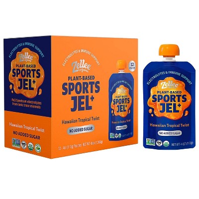 Zellee Organic Sports Jel+ Hawaiian Tropical Twist - 48oz/12ct