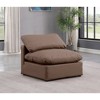 Meridian Furniture,Indulge Vegan Leather Armless Chair - 2 of 4