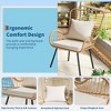 GustoWave Patio Dining Chairs Set of 2 with Cushions, Bistro Set, Great for Apartment, Porch, Lawn, Backyard, Brown - 3 of 4