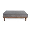 Christopher Knight Home Temzyl Modern Cocktail Upholstered with Rubberwood Ottoman - 3 of 4