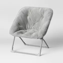 Folding Dish Chair Gray - Pillowfort™