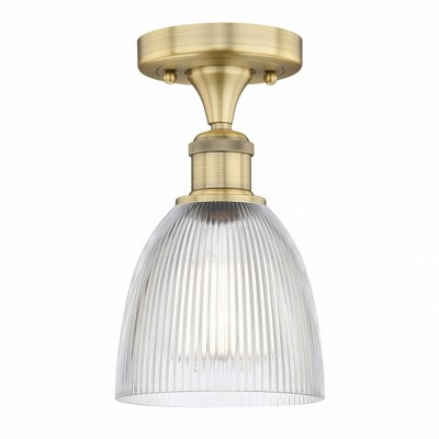 Castile - 1 Light Semi-Flush Mount In Industrial Style-9.75 Inches Tall and 6 Inches Wide