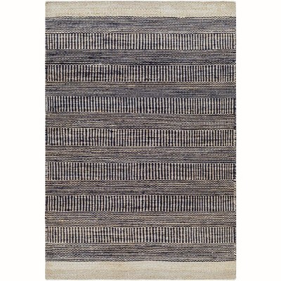 Mark & Day Cylinder 2'x3' Rectangle Woven Indoor Area Rugs Dark Brown/Black: Rustic Jute, Stain-Resistant, Handmade, Flat Pile