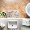 Stupell Industries Springtime Wildflower Blossoms Printed Plush Bath Mat And Bath Rug, Design By Jenny Faw, 18"X30" - 3 of 4