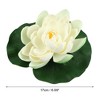 Unique Bargains Artificial Lotus Flower for Garden Ponds Pool Decor 1pcs - 4 of 4