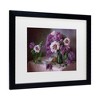 Trademark Fine Art - Tatyana Skorokhod Still Life With Lilac And Peonies Matted Framed Art - 3 of 4