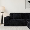Whisen 106.3" Large Modular Sofa - Striped Fabric, Modern Style, Comfortable, Vacuum Compression, Full Sponge, High Rebound, Straight - 4 of 4