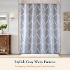 LunaLulinlk Weighted-Hem Fabric Bathroom Curtain - 4 of 4
