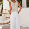 LEVEN SIXTEEN Women'S Cute Summer Sleeveless Cropped Top - 2 of 3