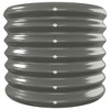 vidaXL Patio Raised Bed Powder-coated Steel 130.7"x15.7"x14.2" Gray - 4 of 4