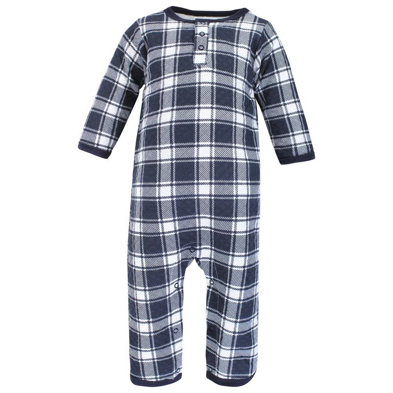 Hudson Baby Infant Boy Premium Quilted Coveralls, Cars, 5 of 6