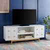 Ottoline 2 Shelf Pattern Med - White/Gold - Safavieh - 2 of 4