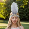 Unique Bargains Women's Feather Faux Diamond Sequins Headband 1 Pc - 2 of 4