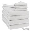 American Soft Linen Turkish Baby Toddler Hooded Bath Towel Set, 100% Cotton Soft Fluffy Baby Toddler Hooded After Shower Towels - 4 of 4