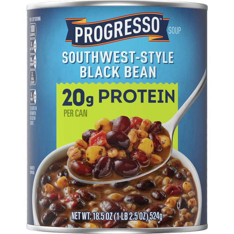 Progresso High Protein Southwest style Black Bean Soup - 18.5oz, 3 of 10