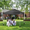 SKONYON 10' x10' Pop Up Canopy Tent Sun Shelter UV50+ Waterproof Canopy Top - 3 of 4