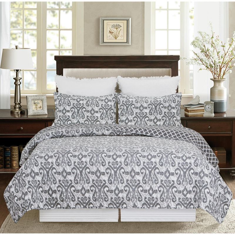 C&F Home Heather Cotton Quilt Set - Reversible and Machine Washable, 4 of 7