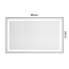 Sapphtopaz Rectangle Bathroom Mirror, Wall Mounted Vanity Mirror with Aluminum Frame,Anti-Fog Mirrors Memory, 3 Colors for Bathroom,Over Sink,Bedroom - 2 of 4