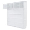 TIRAMISUBEST Full/Queen Size Murphy Bed Wall Bed with Top Cabinets, Space Saving Foldable Murphy Cabinet Bed with Storage for Bedroom Guestroom - 4 of 4