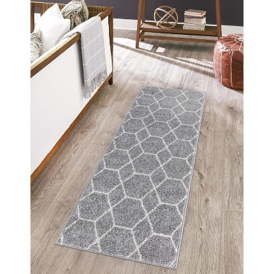 Unique Loom Trellis Frieze Geometric Trellis Indoor Woven Area Rug