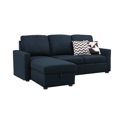 William Storage Sofa Bed Sectional Navy 
