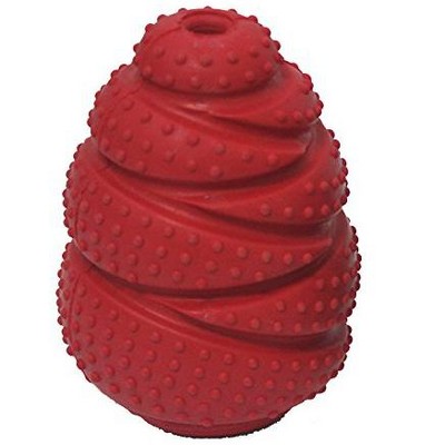Multipet Bruiser Extra Tough Dog Toy Made from Premium Grade Natural Rubber, Red