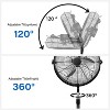 BestParts High Velocity Pedestal Fan, Standing Floor Fan with 3-Speed Settings, Industrial Air Circulator for Garage Workshop, 18 Inch, Black Metal - 4 of 4