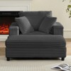 Mjkone 43" W Oversized Chaise Lounge Chair Indoor with Ottoman - 2 of 4
