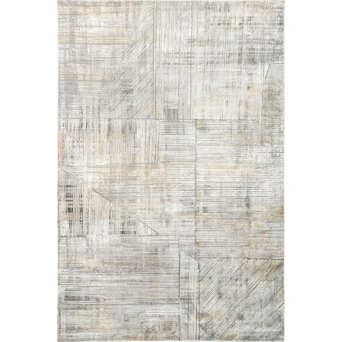 Nuloom Helene Abstract 5x8 Area Rug for Living Room Bedroom Dining Room Kitchen, Beige/Ivory - image 1 of 4