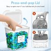 Laundry Pods Container & Dryer Sheet Holder Set with Pop-Up Lids, Detergent Dispenser Jars Includes Labels and Scoop - 3 of 4