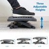 Mount-It! Ergonomic Under Desk Footrest | Height Adjustable Office Foot Rest with 3 Height Levels | Home Office Footrest with Massage Surface - 4 of 4