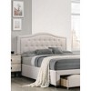 Twin Size Upholstered Storage Bed with Drawer for Bedroom - 3 of 4