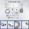 CASAINC 1-Spray Patterns with 2.5 GPM 22 Inches Wall Mount Dual Shower Heads in Spot Resist (Valve Included) - 2 of 4