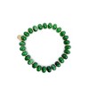Green Jade Rondelle Gemstone Beaded Bracelet - ETHICGOODS - 2 of 4