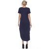 Women's Short Sleeve V-Neck Maxi Dress - White Mark - 4 of 4