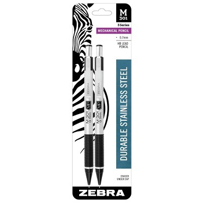 Zebra 2pk #2 Mechanical Pencil White