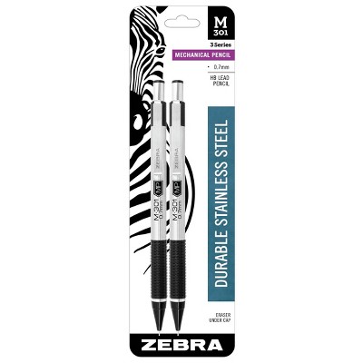 Zebra 2pk #2 Mechanical Pencil White