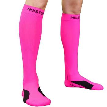 Battle Sports Youth Lightweight Long Football Leg Sleeves - Pink