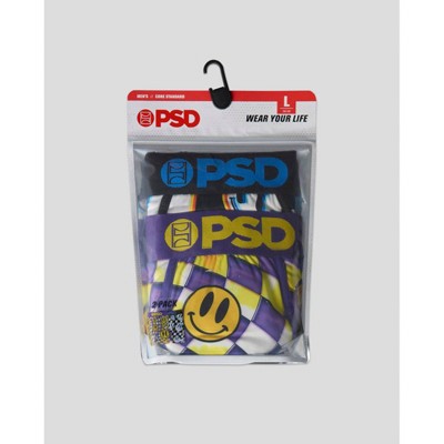 PSD Men's Smile Dimension Print Briefs - Purple/Gold