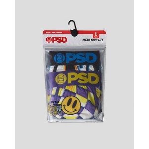 PSD Men's Smile Dimension Print Briefs - Purple/Gold - 1 of 4