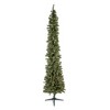 Home Heritage 1-1.5" Artificial Christmas Tree Base Rotating Metal Stand w/Stanley 9' Skinny Pencil 150 Pre-Lit Clear Lights Artificial Christmas Tree - 2 of 4