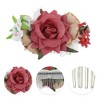 Unique Bargains Women's Simulated Flowers Hair Clip Comb 1 Pc - 3 of 4