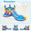 Safstar Kids Inflatable Water Slide w/ Slide Splash Pool Water Cannon Blower Excluded - 2 of 4