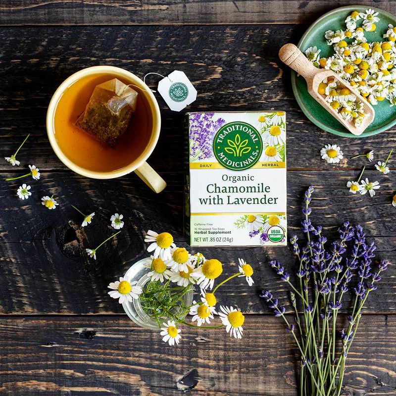 Traditional Medicinals Chamomile Lavender Tea 96 Count, 4 of 5